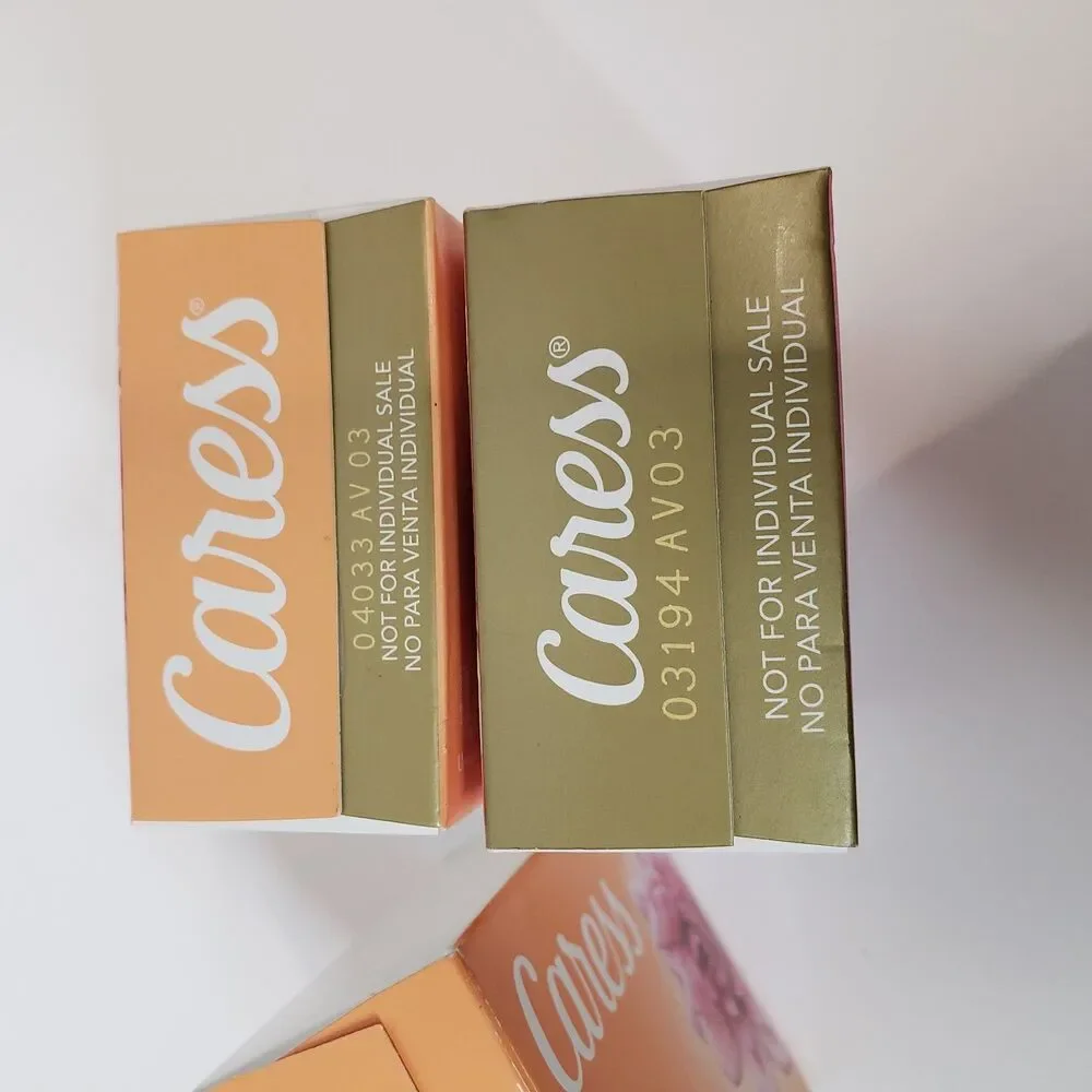Lot of 3 Caress Soap Daily Silk Beauty Bars White Peach & Orange Blossom 3.15oz